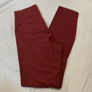 Lululemon align leggings wine color SZ 4